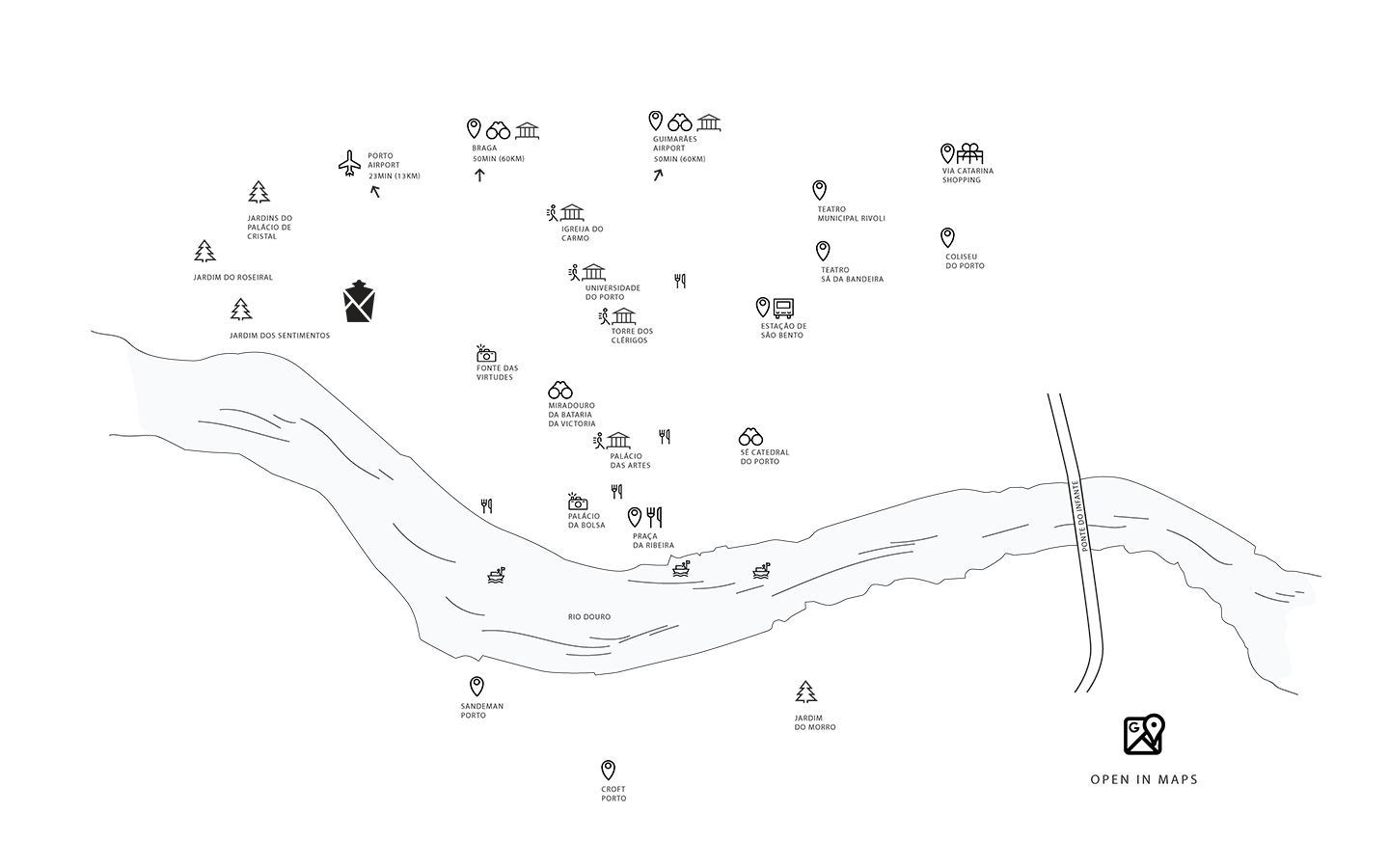 Map of Torel Avantgarde Porto location