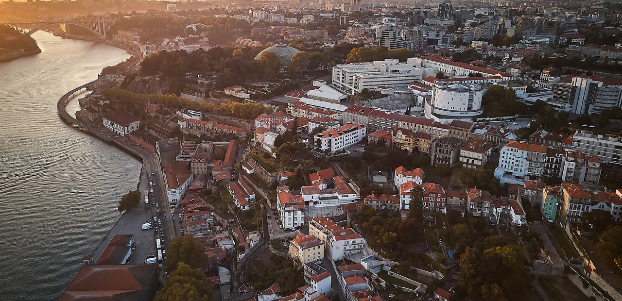 Aerial view of Torel Avantgarde Porto 5-star hotel